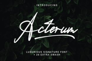 Acterum: A Script Font for Elegant Editorial Design