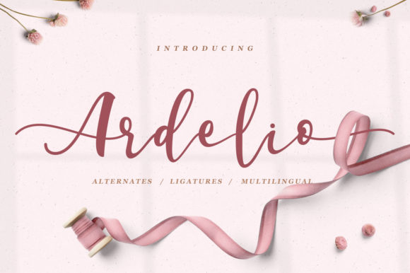Ardelio: A Handwritten Script Font for Digital Design