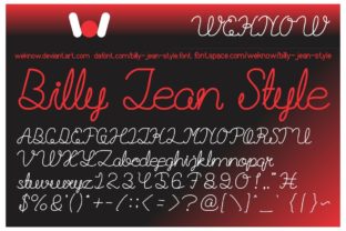 Billie Jean: The Script Font for Crafters