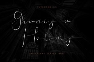 Ghaniya Holmy: A Script Font for Makers