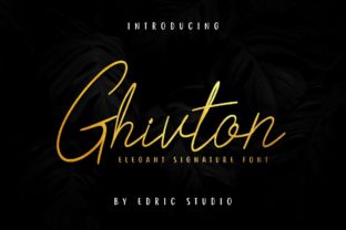 Ghivton: A Contemporary Script Font for Editorial Design