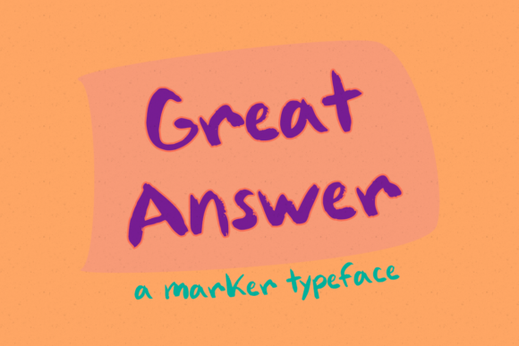 Great Answer: A Whimsical Script Font for Brands