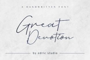 Great Devotion: A Script Font for Editorial Charm