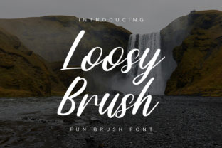 Loosy Brush: A Natural Script Font for Web Design