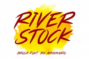 Riverstock: A Clean Script Font for Makers