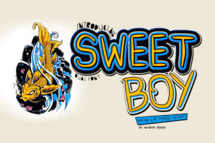 Sweet Boy Font: Charm for Crafters