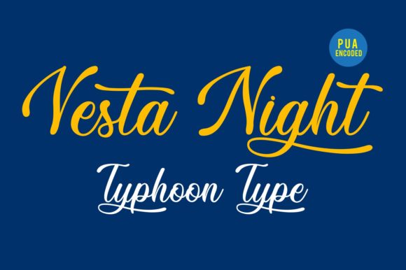 Vesta Night: A Script Font for Editorial Design