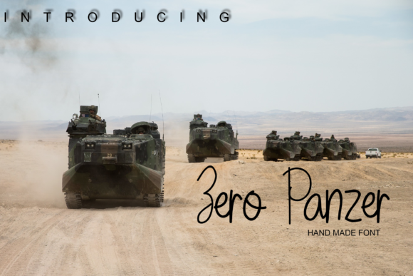 Zero Panzer: A Playful Handwritten Font for Branding